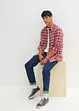 Flanell-Langarmhemd mit Komfortschnitt, John Baner JEANSWEAR