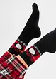 Lot de 3 paires de chaussettes thermo avec intérieur éponge doux et nœud en satin, bpc bonprix collection