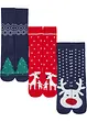 Lot de 3 paires de chaussettes thermiques avec intérieur éponge doux et carte cadeau, bonprix