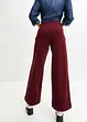 Weite Stretch-Cordhose, High-Waist, bonprix