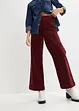 Weite Stretch-Cordhose, High-Waist, bonprix