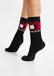 Lot de 3 paires de chaussettes thermo avec intérieur éponge doux et nœud en satin, bpc bonprix collection