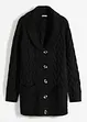 Longstrickjacke mit Schalkragen und Zopfmuster, bonprix