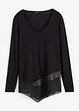 Langarm-Shirt mit Materialmix, BODYFLIRT