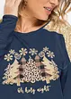 Oversize-Shirt mit Weihnachtsmotiv und schönen Pailletten, BODYFLIRT boutique