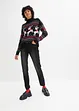 Verkürzte Thermojeans mit geradem Bein und High-Waist-Bequembund, knöchellang, bpc bonprix collection