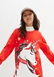 Robe fille en sweat avec motif Noël, bonprix