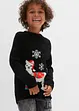 Pull en maille enfant avec motif de Noël, bpc bonprix collection