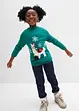 Pull en maille enfant avec motif de Noël, bpc bonprix collection