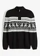 Norweger-Pullover mit Troyerkragen, bonprix