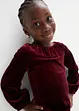Samtkleid mit Volants, bonprix