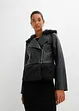 Lederimitat-Jacke mit Fellimitat, BODYFLIRT