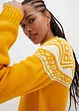 Pull norvégien avec fentes latérales, bonprix