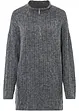 Pull long en maille torsadée, bonprix