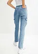 Cargo Jeans Mid Waist, Stretch, bonprix