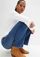 Jean bootcut taille mi-haute, extensible, bonprix