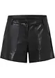 Kurze Lederimitat-Shorts, bonprix
