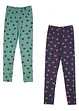 Leggings mit Bio Baumwolle (2er Pack), bonprix