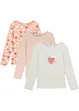 Langarmshirt aus reiner Bio-Baumwolle (3er Pack), bonprix