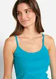 Lot de 3 tops à fines bretelles 100% coton, bonprix