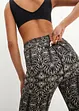 Sport-Leggings mit Print, schnelltrocknend, bonprix