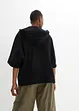 Sweat zippé cape en coton, bonprix