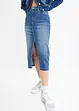 Jupe en jean taille mi-haute, bonprix