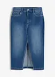 Jupe en jean taille mi-haute, bonprix