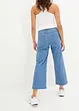 Wide Leg Jeans Mid Waist, cropped, bonprix