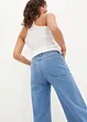 Wide Leg Jeans Mid Waist, cropped, bonprix