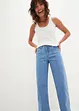 Wide Leg Jeans Mid Waist, cropped, bonprix