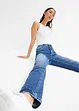 Jean droit taille haute, peu stretch, bonprix