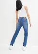 Jean droit taille haute, peu stretch, bonprix