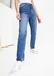 Jean droit taille haute, peu stretch, bonprix