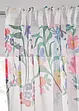 Gardine mit Blumendruck inkl.Raffhalter (2er Pack), bonprix