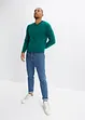 Feinstrickpullover mit V-Ausschnitt, bonprix