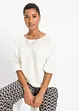 Pull côtelé oversize en viscose mélangée, bonprix