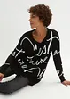 Longpullover mit Schriftzug, bonprix
