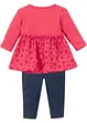Baby Sweatkleid und Leggings (2-tlg.Set) Bio Baumwolle, bpc bonprix collection