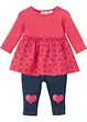 Baby Sweatkleid und Leggings (2-tlg.Set) Bio Baumwolle, bpc bonprix collection