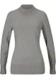 Pull basique en maille fine à col montant, bonprix