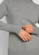 Pull basique en maille fine à col montant, bonprix
