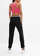 Pantalon en molleton stretch de coton mélangé, bonprix