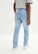 Loose-Fit Stretch-Jeans mit verstellbarem Bund, Straight, bonprix