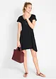 Kurzes Baumwoll-Shirtkleid aus Flammgarn, bonprix