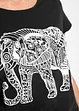 Shirt mit platziertem Print aus Bio-Baumwolle, kurzarm, bonprix
