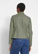 Leichte Lederimitat-Jacke mit seitlichen Stretcheinsätzen, tailliert, bonprix