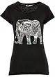 Shirt mit platziertem Print aus Bio-Baumwolle, kurzarm, bonprix