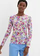 T-shirt manches longues à imprimé floral, bonprix