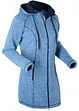Long-Fleecejacke mit Kapuze, bonprix